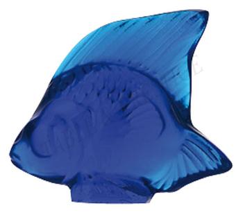 Cachet Poisson Bleu cap-ferrat - Lalique